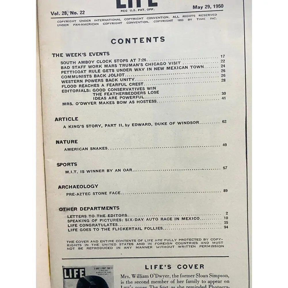 Life magazine may